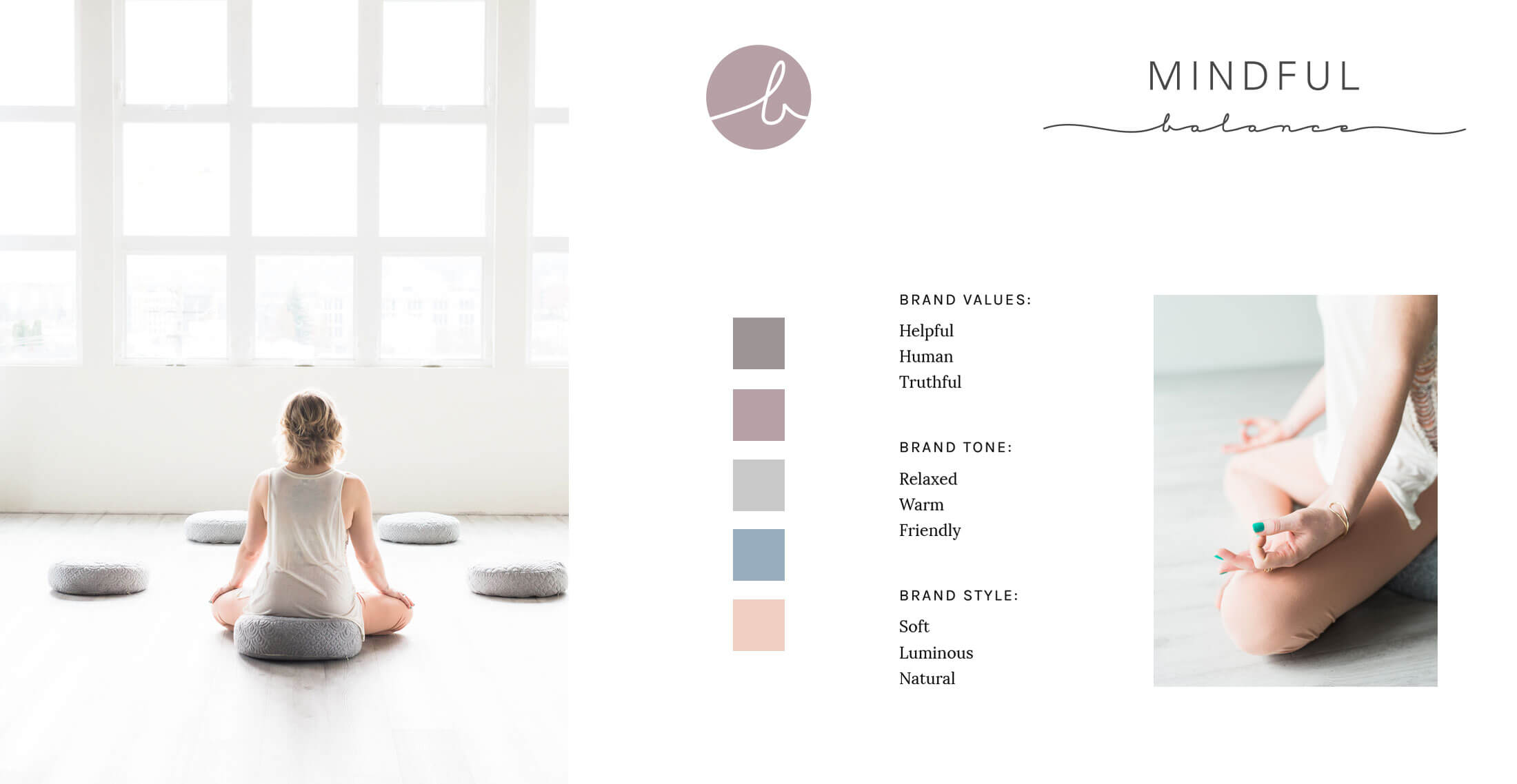 Cohesive brand identity for health and wellness for health and wellness practitioner